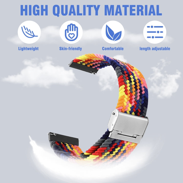 Cinturino nylon intrecciato 22mm per smartwatch Samsung