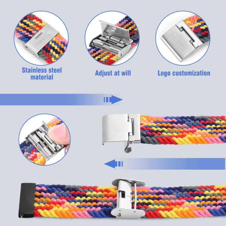 Cinturino nylon intrecciato 22mm per smartwatch Samsung