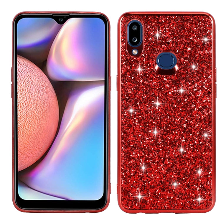 Custodia TPU glitterata per Samsung Galaxy A20s