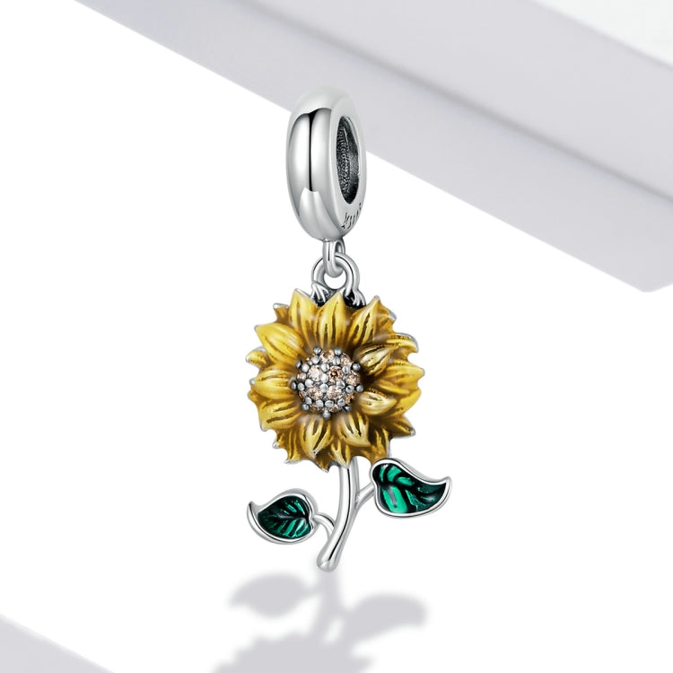 Ciondolo girasole in argento sterling 925 per gioielli fai da te