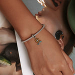 Ciondolo girasole in argento sterling 925 per gioielli fai da te