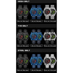 SANDA 1065 Orologio al quarzo da uomo con cinturini intercambiabi
