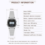 Orologio digitale donna SANDA 6053 con sveglia LED