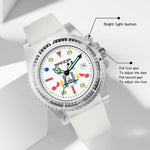 SANDA 6078 Orologio al quarzo da donna con quadrante fluorescente