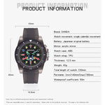 SANDA 6078 Orologio al quarzo da donna con quadrante fluorescente