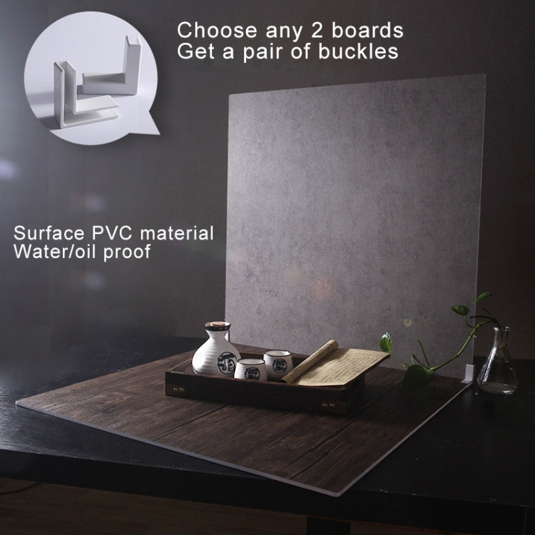 60 x 60 cm Double Sides Retro PVC Photography Backdrop Board
