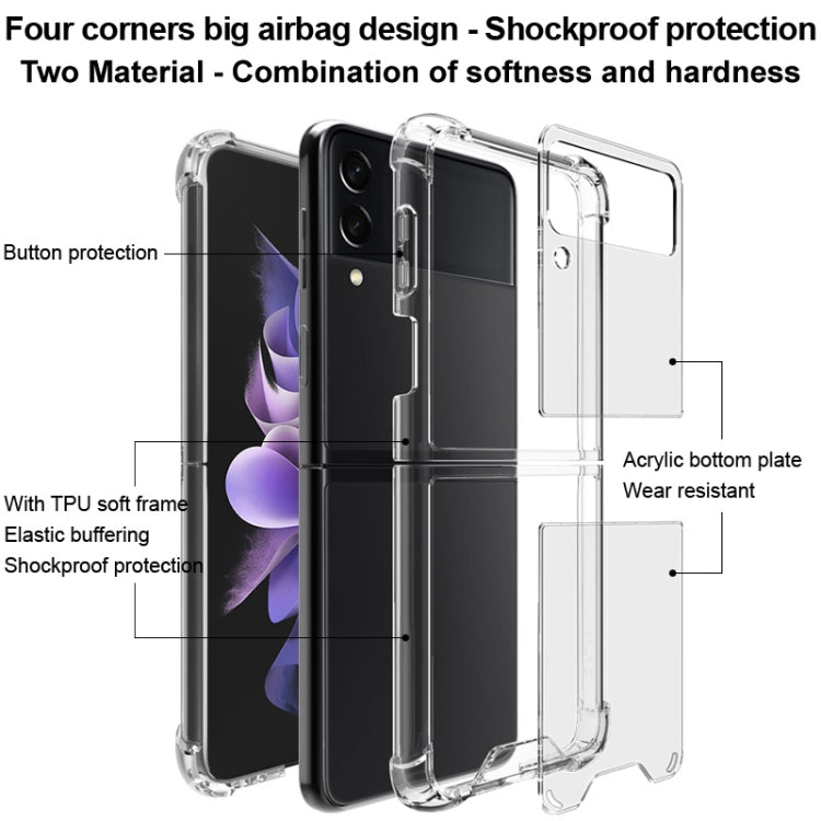 Custodia protettiva trasparente TPU per Galaxy Z Flip3 5G
