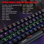 HXSJ V900 Tastiera meccanica cablata 61 tasti RGB