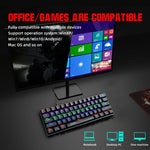 HXSJ V900 Tastiera meccanica cablata 61 tasti RGB