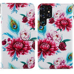 Custodia portafoglio in pelle con slot carte Samsung Galaxy S22 U