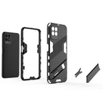 Custodia antiurto Punk Armor 2 in 1 in PC e TPU per Realme 8i con supporto