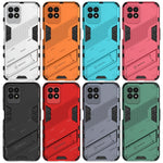 Custodia antiurto Punk Armor 2 in 1 in PC e TPU per Realme 8i con supporto