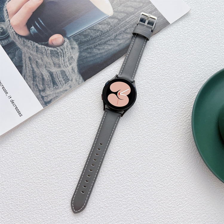 Cinturino in pelle cucito per Samsung Galaxy Watch4 40mm/44mm