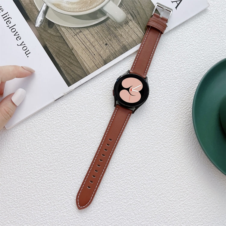 Cinturino in pelle cucito per Samsung Galaxy Watch4 40mm/44mm