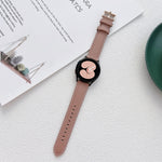 Cinturino in pelle cucito per Samsung Galaxy Watch4 40mm/44mm