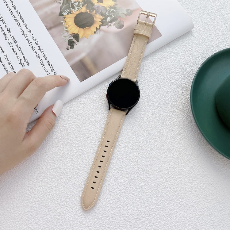 Cinturino in pelle cucito per Samsung Galaxy Watch4 40mm/44mm