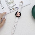 Cinturino in pelle cucito per Samsung Galaxy Watch4 40mm/44mm