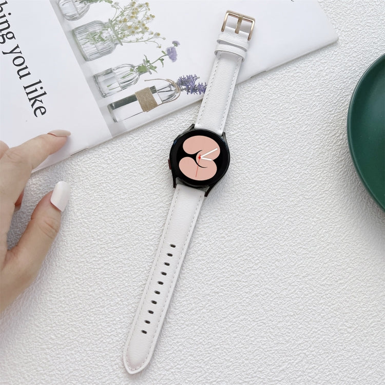 Cinturino in pelle cucito per Samsung Galaxy Watch4 40mm/44mm
