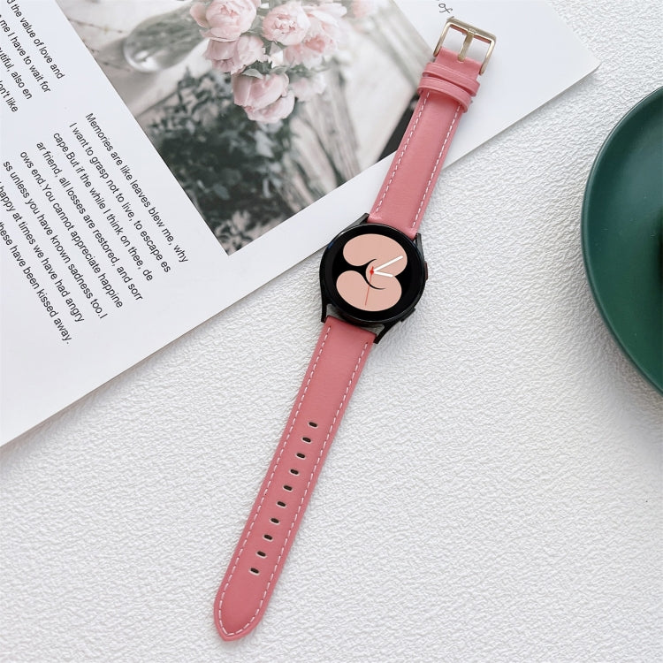 Cinturino in pelle cucito per Samsung Galaxy Watch4 40mm/44mm