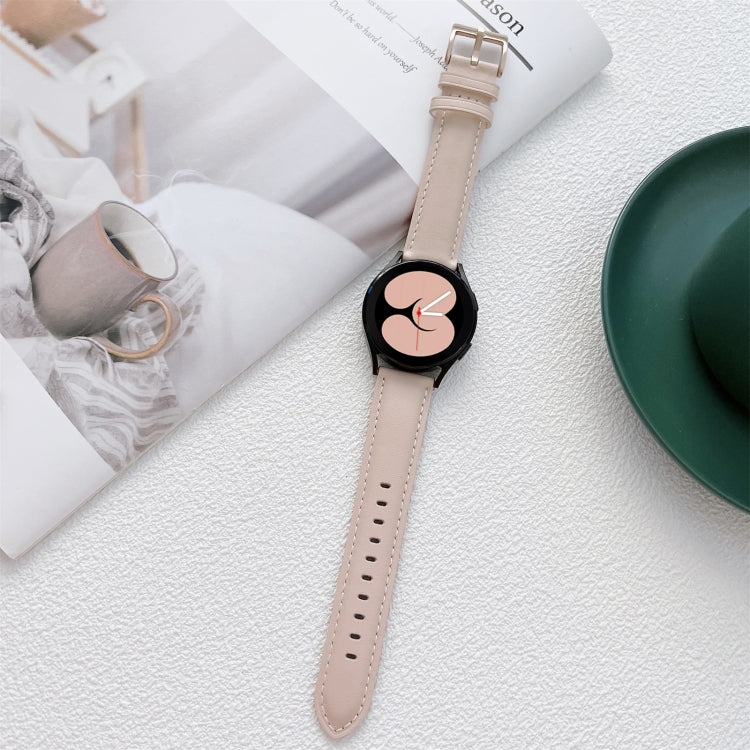 Cinturino in pelle cucito per Samsung Galaxy Watch4 40mm/44mm