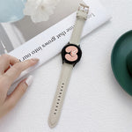 Cinturino in pelle cucito per Samsung Galaxy Watch4 40mm/44mm