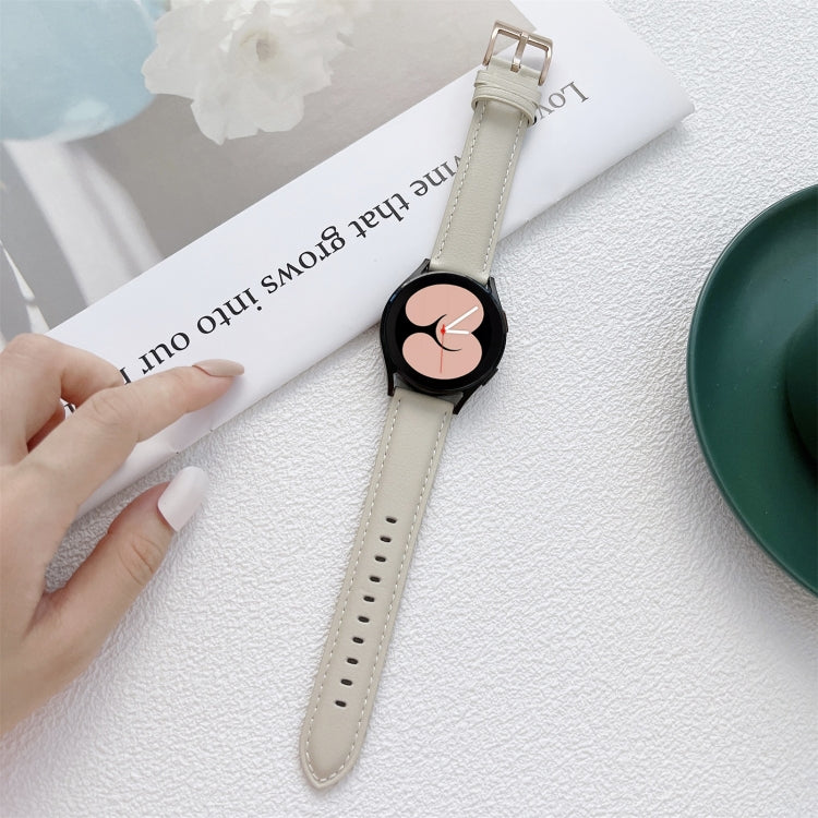 Cinturino in pelle cucito per Samsung Galaxy Watch4 40mm/44mm