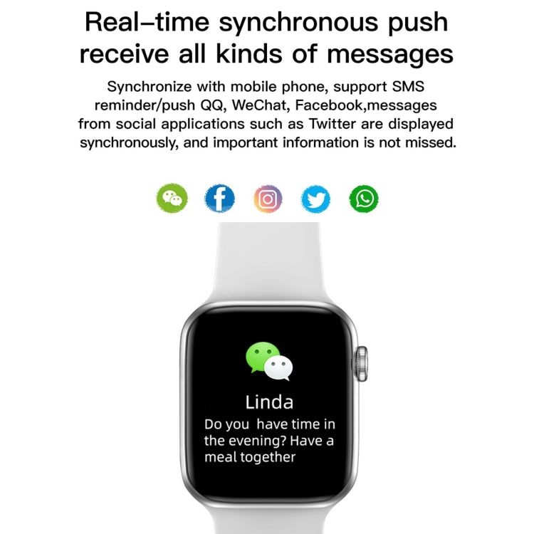 T500 Smartwatch con schermo TFT 1,44" e Bluetooth