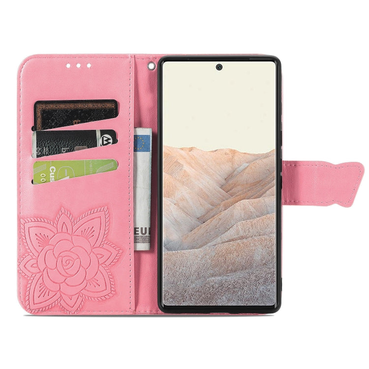 Custodia in pelle goffrata con supporto per Google Pixel 6 e vivo Y72 5G