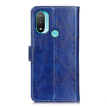 Custodia in pelle a vibrazione orizzontale per Motorola Moto E40/E20/E30 con