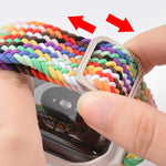 Cinturino nylon con fibbia TPU per Apple Watch 38/40mm