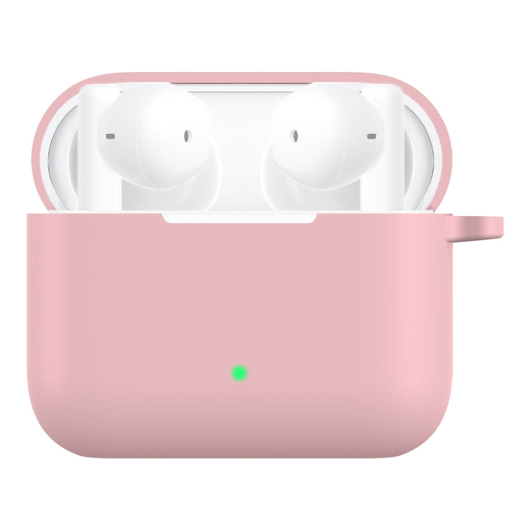 Custodia protettiva in silicone tinta unita con gancio per Honor Earbuds X2