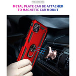 Custodia protettiva antiurto in TPU e PC con supporto girevole per Motorola Moto
