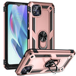 Custodia protettiva antiurto in TPU e PC con supporto girevole per Motorola Moto