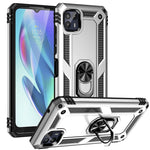 Custodia protettiva antiurto in TPU e PC con supporto girevole per Motorola Moto
