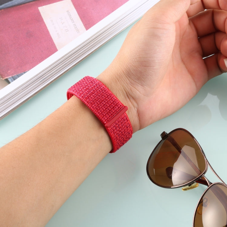 Cinturino in nylon con chiusura a strappo per Fitbit Versa