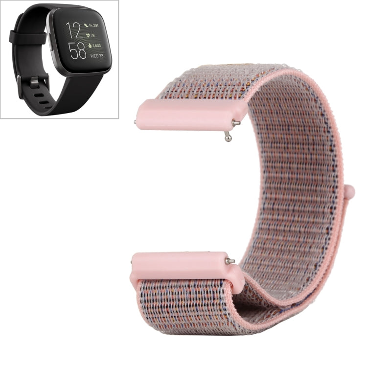 Cinturino in nylon con chiusura a strappo per Fitbit Versa