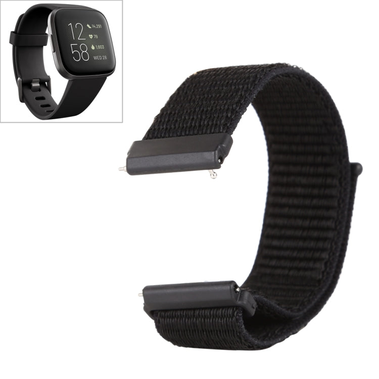 Cinturino in nylon con chiusura a strappo per Fitbit Versa