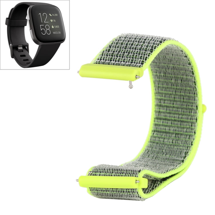 Cinturino in nylon con chiusura a strappo per Fitbit Versa