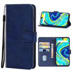 Custodia in pelle con supporto per UMIDIGI A7 Pro Blu