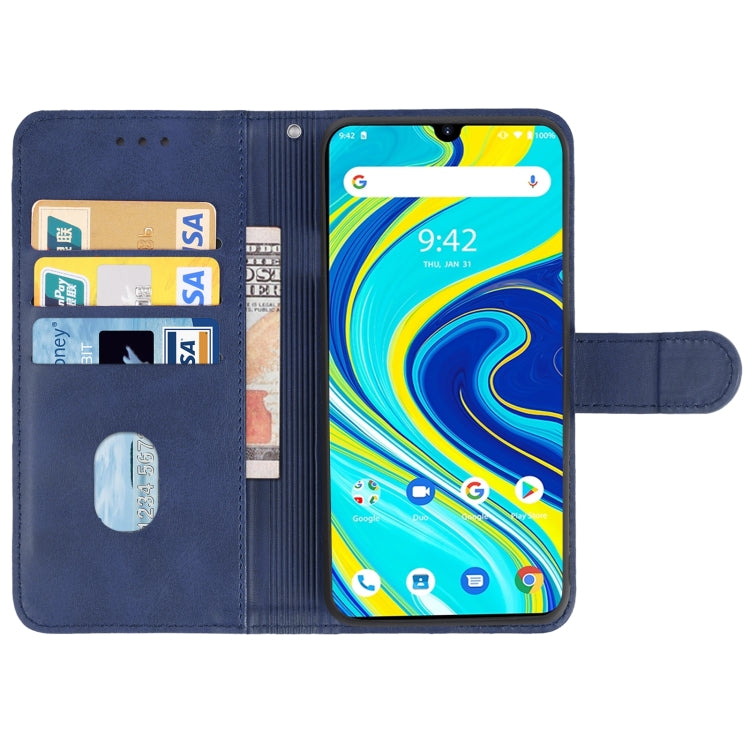 Custodia in pelle con supporto per UMIDIGI A7 Pro Blu