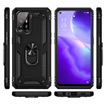 Custodia protettiva antiurto per OPPO Reno5 Z con supporto girevole a 360 gradi