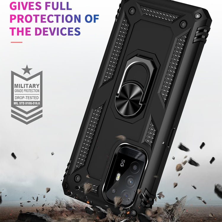 Custodia protettiva antiurto per OPPO Reno5 Z con supporto girevole a 360 gradi