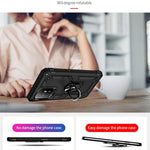 Custodia protettiva antiurto per OPPO Reno5 Z con supporto girevole a 360 gradi