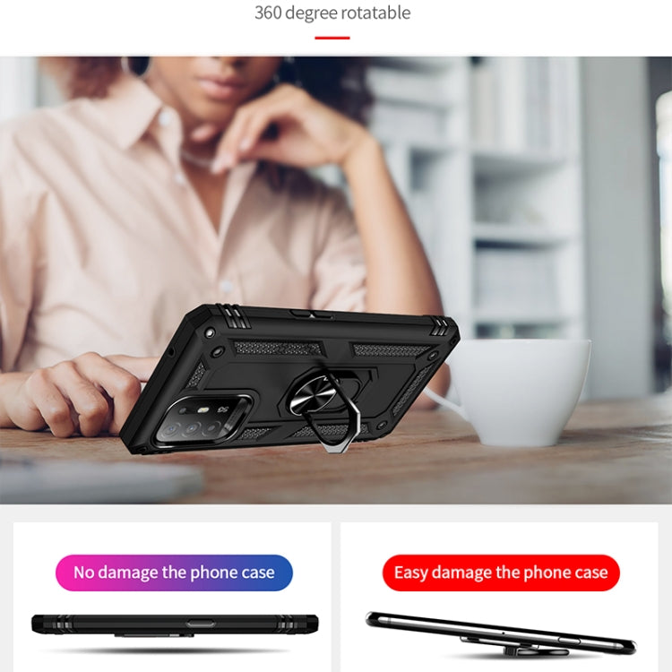 Custodia protettiva antiurto per OPPO Reno5 Z con supporto girevole a 360 gradi