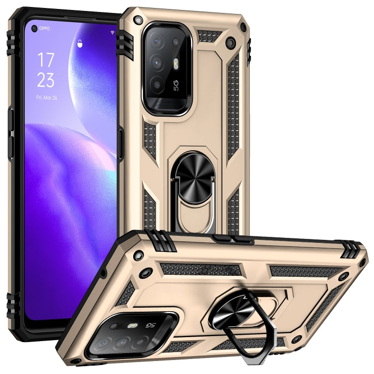 Custodia protettiva antiurto per OPPO Reno5 Z con supporto girevole a 360 gradi