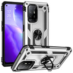 Custodia protettiva antiurto per OPPO Reno5 Z con supporto girevole a 360 gradi