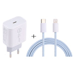 Caricabatterie da viaggio 20W USB-C PD con set cavi 1m