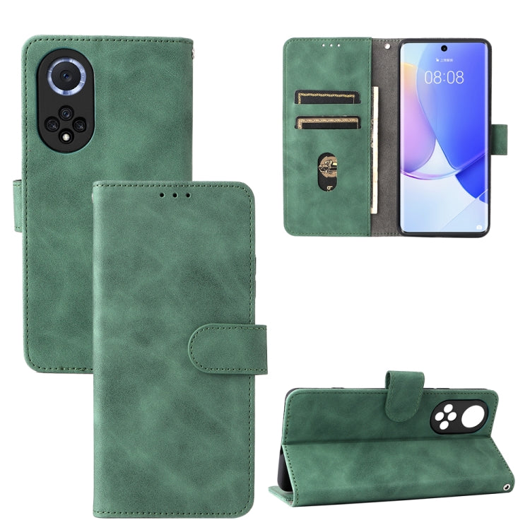 Custodia portafoglio in pelle con fibbia magnetica