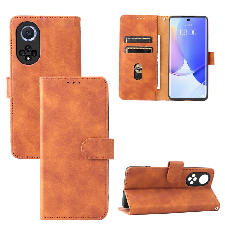 Custodia portafoglio in pelle con fibbia magnetica