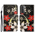 Custodia portafoglio in pelle per Samsung Galaxy S21 FE 5G